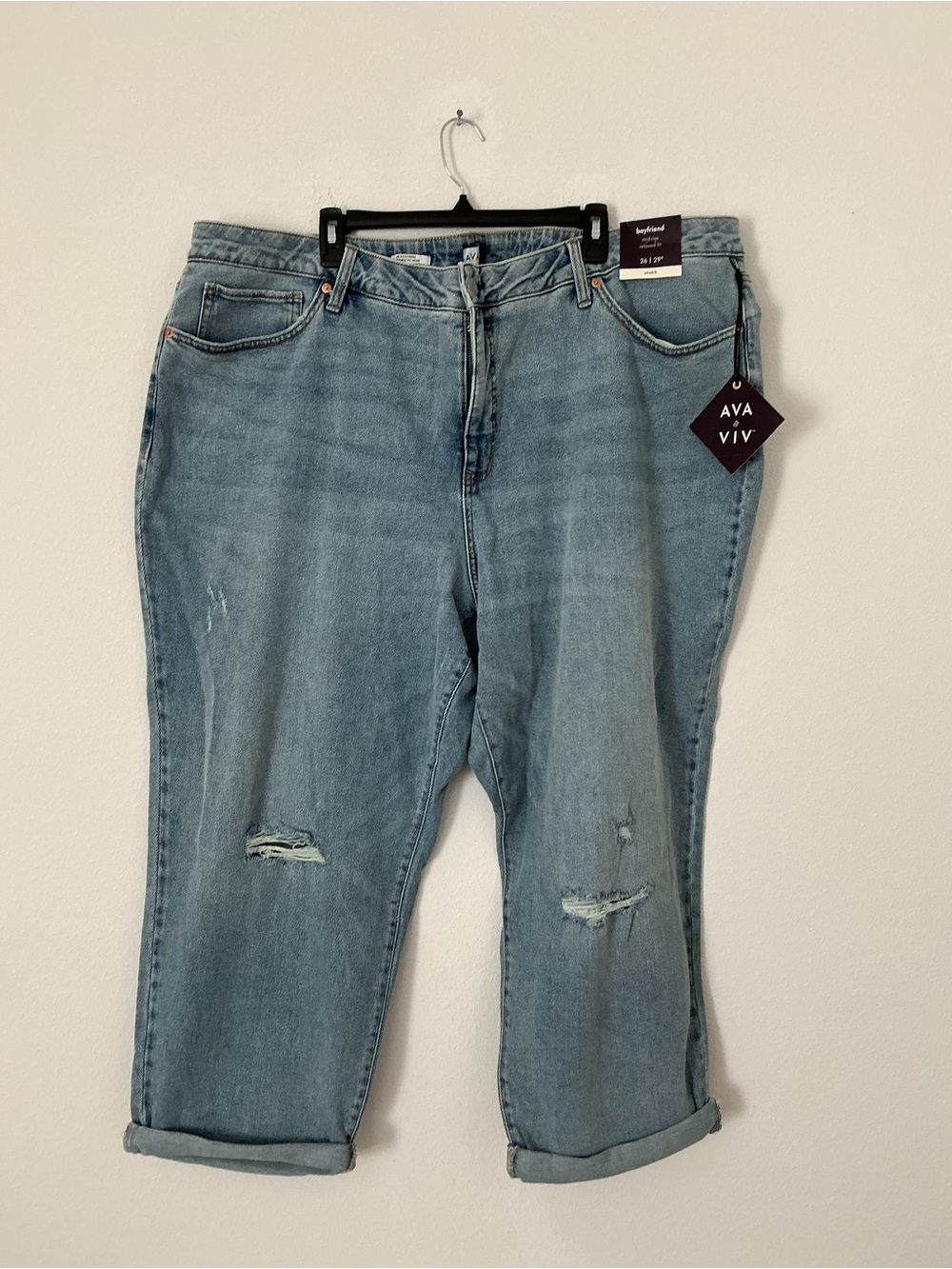 Ava & Viv Light Blue Wide Leg Flare Jeans